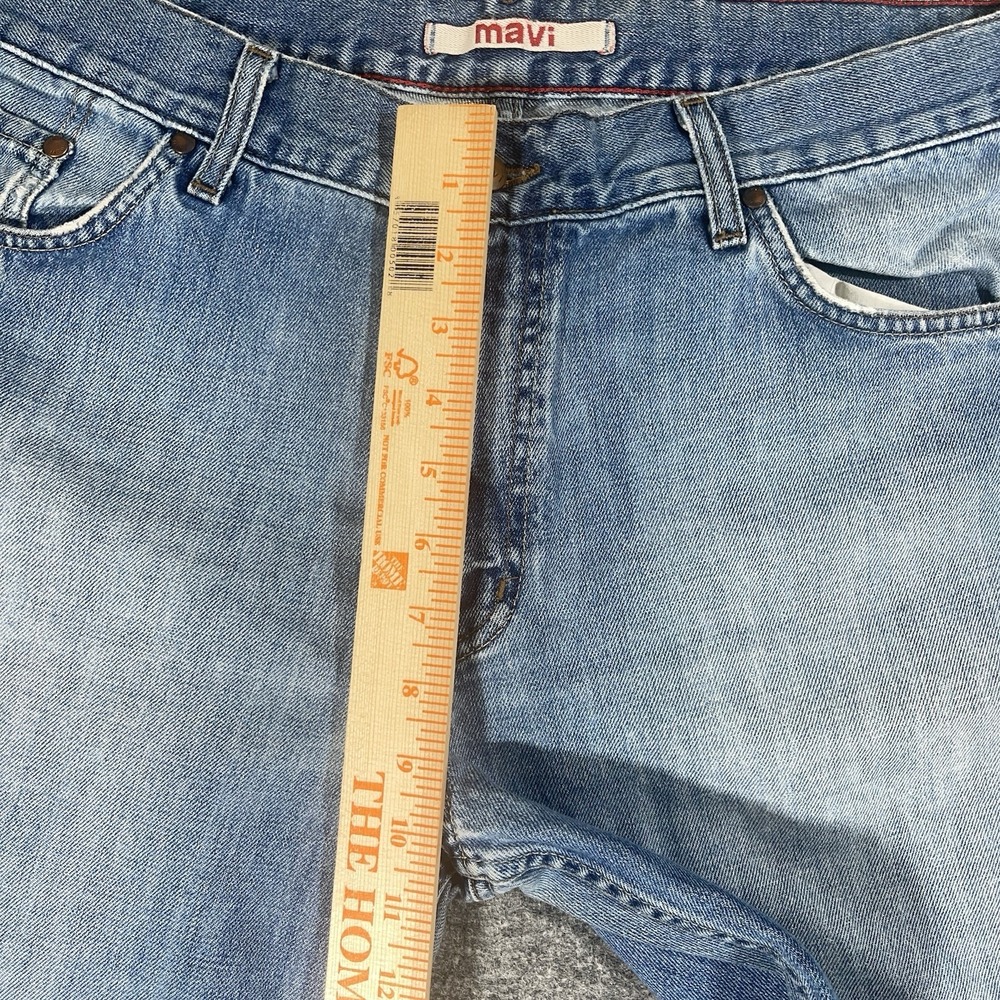 Mavi Jeans Mens 36x32 Blue Matt 337 Boot Cut Low Rise Denim Y2K Baggy Distressed - Picture 8 of 11